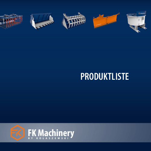 PRODUKTLISTE 2022 von FK Machinery