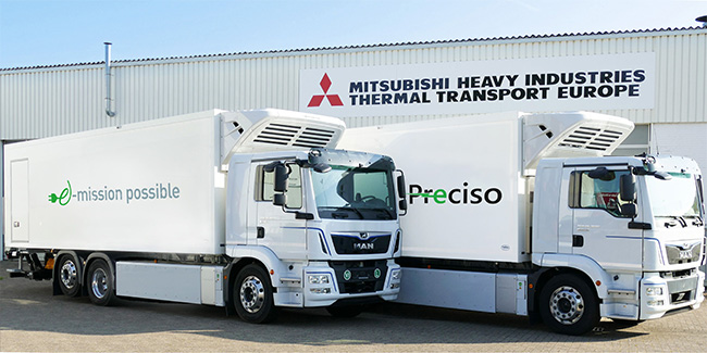 Mitsubishi Transportkälte- Anlagen im LKW